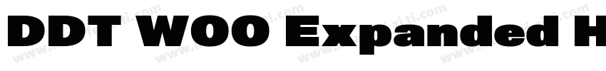 DDT W00 Expanded Heavy字体转换